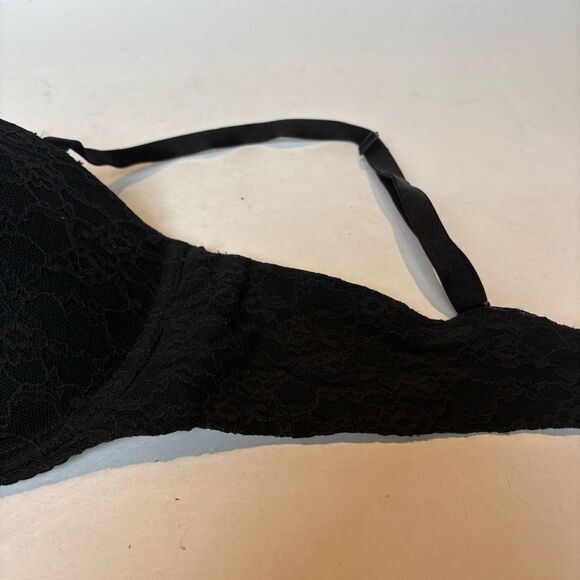 Victoria's Secret Multiway Elegant Black Lace Bra Underwire Size 38C Padded - Picture 5 of 7